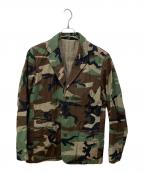 SOPHNET.ソフネット）の古着「カモ柄テーラードジャケット」｜グリーン