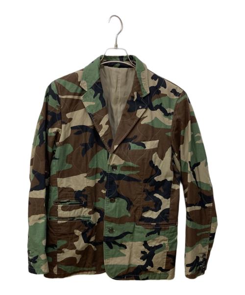 SOPHNET.（ソフネット）SOPHNET. (ソフネット) カモ柄テーラードジャケット グリーン サイズ:Ⅿの古着・服飾アイテム