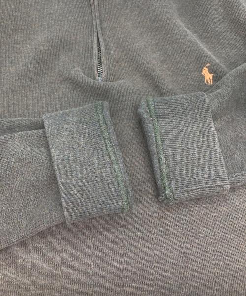 POLO RALPH LAUREN（ポロ・ラルフローレン）POLO RALPH LAUREN (ポロ・ラルフローレン) ハーフジップスウェット オリーブ サイズ:Sの古着・服飾アイテム