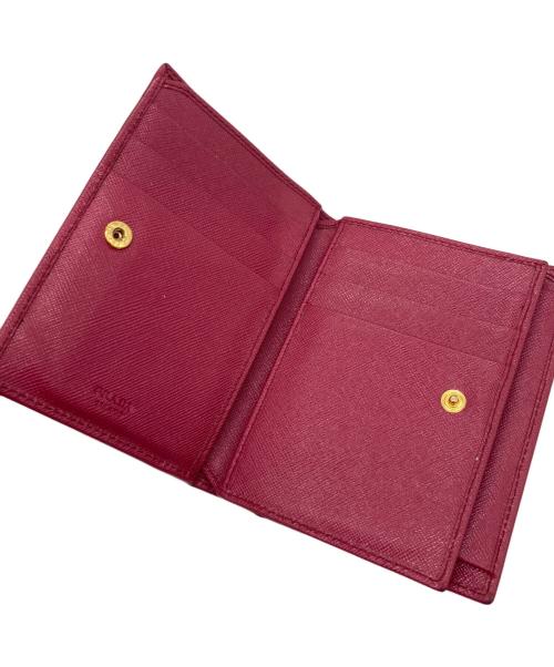 PRADA（プラダ）PRADA (プラダ) 2つ折り財布 レッドの古着・服飾アイテム