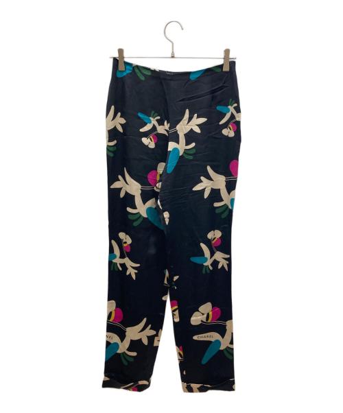 CHANEL（シャネル）CHANEL (シャネル) シルクパンツ ブラック サイズ:40の古着・服飾アイテム