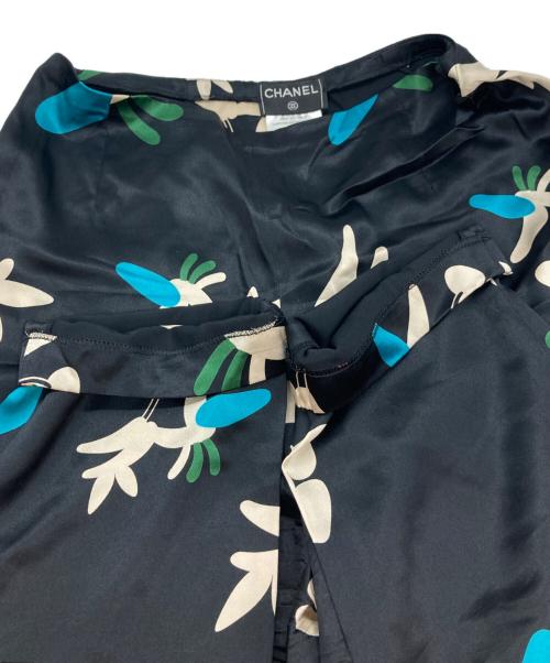 CHANEL（シャネル）CHANEL (シャネル) シルクパンツ ブラック サイズ:40の古着・服飾アイテム