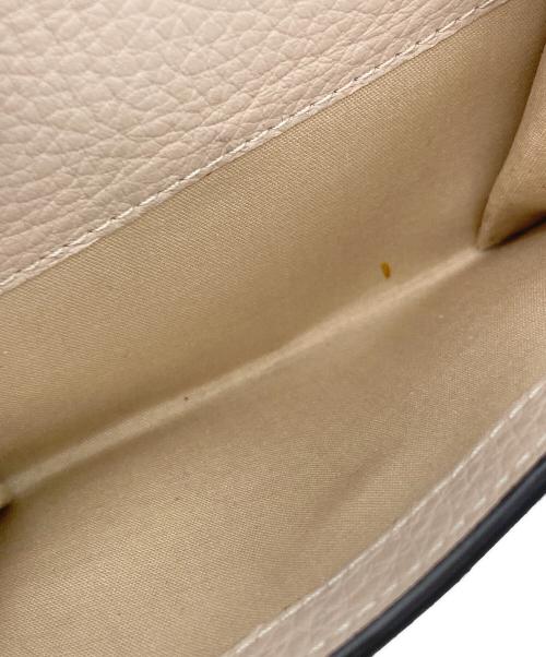 Chloe（クロエ）Chloe (クロエ) レザーコンパクトウォレット ピンクの古着・服飾アイテム