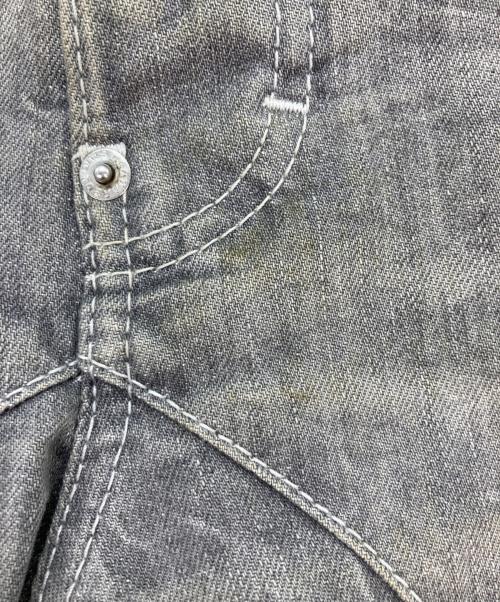 DSQUARED2（ディースクエアード）DSQUARED2 (ディースクエアード) 加工デニムパンツ グレー サイズ:Lの古着・服飾アイテム