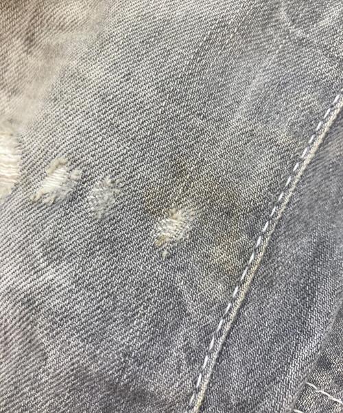 DSQUARED2（ディースクエアード）DSQUARED2 (ディースクエアード) 加工デニムパンツ グレー サイズ:Lの古着・服飾アイテム