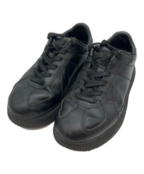 Onitsuka Tiger（オニツカタイガー）Onitsuka Tiger (オニツカタイガー) 厚底ローカットスニーカー ブラック サイズ:24.5の古着・服飾アイテム