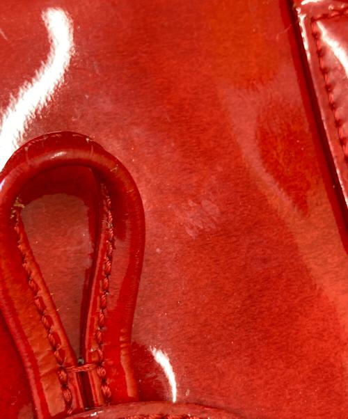 LONGCHAMP（ロンシャン）LONGCHAMP (ロンシャン) エナメルショルダーバッグ レッドの古着・服飾アイテム