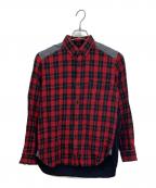 COMME des GARCONS JUNYA WATANABE MANコム デ ギャルソン ジュンヤ ワタナベ マン）の古着「切替シャツ」｜レッド×ブラック