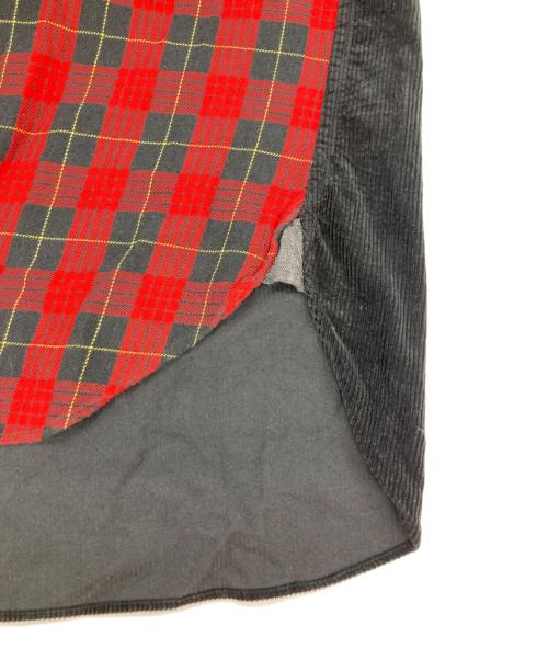 COMME des GARCONS JUNYA WATANABE MAN（コム デ ギャルソン ジュンヤ ワタナベ マン）COMME des GARCONS JUNYA WATANABE MAN (コム デ ギャルソン ジュンヤ ワタナベ マン) 切替シャツ レッド×ブラック サイズ:XSの古着・服飾アイテム