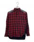 COMME des GARCONS JUNYA WATANABE MAN（コム デ ギャルソン ジュンヤ ワタナベ マン）の古着「切替シャツ」｜レッド×ブラック