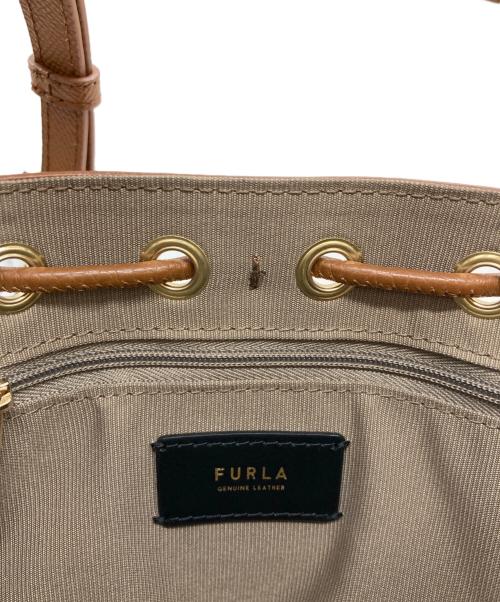 FURLA（フルラ）FURLA (フルラ) バケットバッグ ブラウンの古着・服飾アイテム
