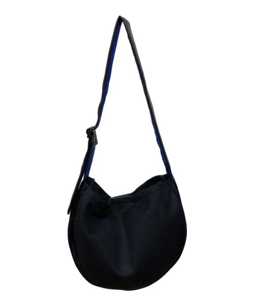 ear PAPILLONNER（イアパピヨネ）ear PAPILLONNER (イアパピヨネ) メッシュショルダーバッグ ブラック×ブルーの古着・服飾アイテム