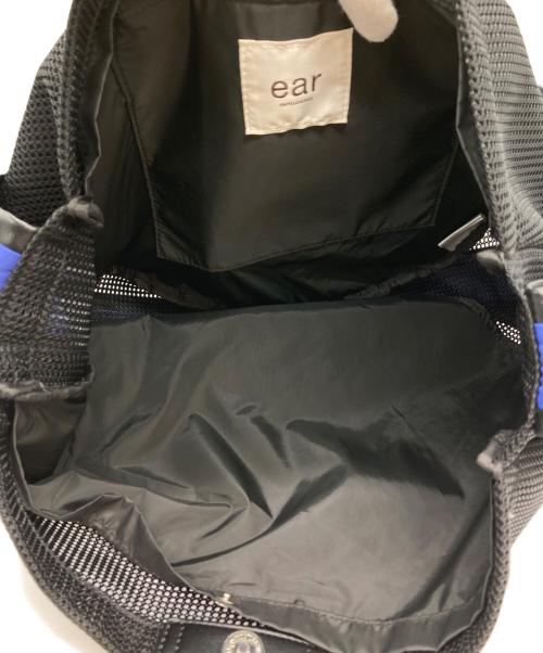 ear PAPILLONNER（イアパピヨネ）ear PAPILLONNER (イアパピヨネ) メッシュショルダーバッグ ブラック×ブルーの古着・服飾アイテム