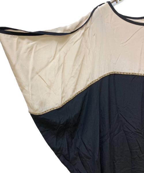 GRACE CONTINENTAL（（グレースコンチネンタル）GRACE CONTINENTAL (（グレースコンチネンタル) シルクワンピース ベージュ サイズ:Sの古着・服飾アイテム