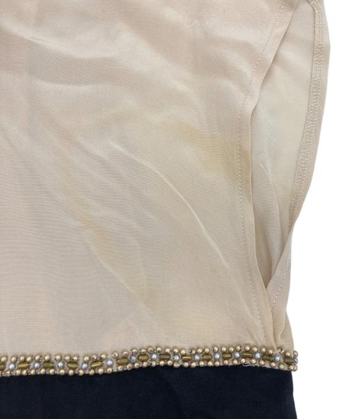 GRACE CONTINENTAL（（グレースコンチネンタル）GRACE CONTINENTAL (（グレースコンチネンタル) シルクワンピース ベージュ サイズ:Sの古着・服飾アイテム