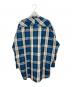 machatt (マチャット) バンドカラーチェックシャツ ブルー サイズ:FREE：6000円