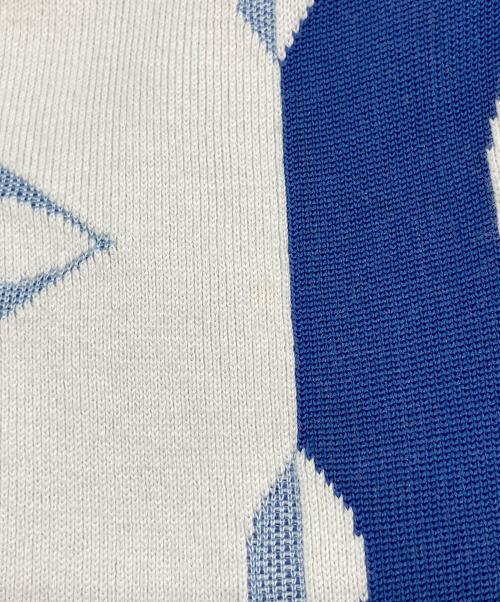 LOUIS VUITTON（ルイ ヴィトン）LOUIS VUITTON (ルイ ヴィトン) モノグラムシルクブレンドニットベスト ブルー サイズ:Sの古着・服飾アイテム