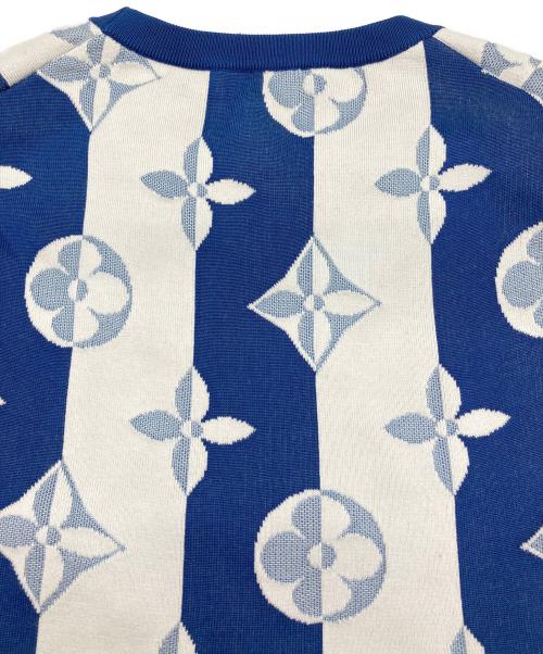 LOUIS VUITTON（ルイ ヴィトン）LOUIS VUITTON (ルイ ヴィトン) モノグラムシルクブレンドニットベスト ブルー サイズ:Sの古着・服飾アイテム