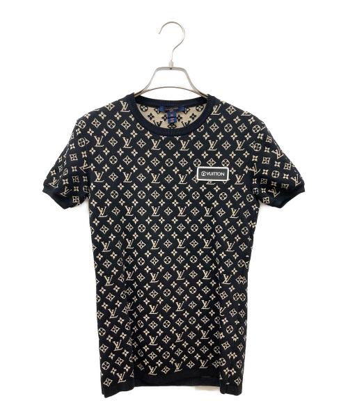 LOUIS VUITTON（ルイ ヴィトン）LOUIS VUITTON (ルイ ヴィトン) モノグラムシルクブレンドS/Sニット ブラック サイズ:XSの古着・服飾アイテム