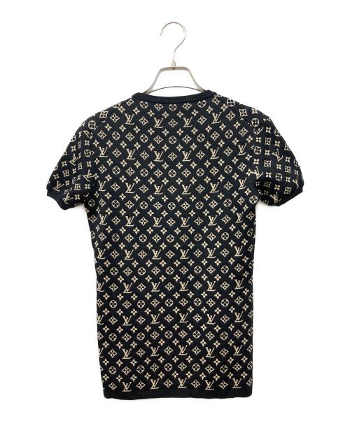 LOUIS VUITTON（ルイ ヴィトン）LOUIS VUITTON (ルイ ヴィトン) モノグラムシルクブレンドS/Sニット ブラック サイズ:XSの古着・服飾アイテム