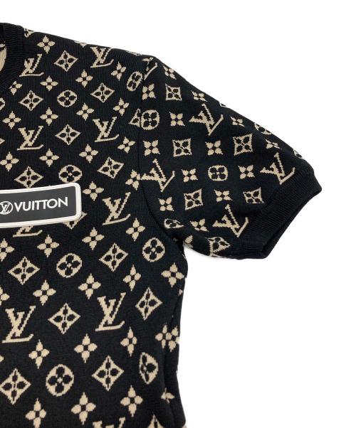 LOUIS VUITTON（ルイ ヴィトン）LOUIS VUITTON (ルイ ヴィトン) モノグラムシルクブレンドS/Sニット ブラック サイズ:XSの古着・服飾アイテム