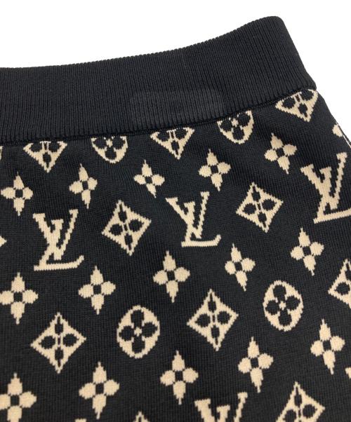 LOUIS VUITTON（ルイ ヴィトン）LOUIS VUITTON (ルイ ヴィトン) モノグラムシルクブレンドニットスカート ブラック サイズ:XSの古着・服飾アイテム