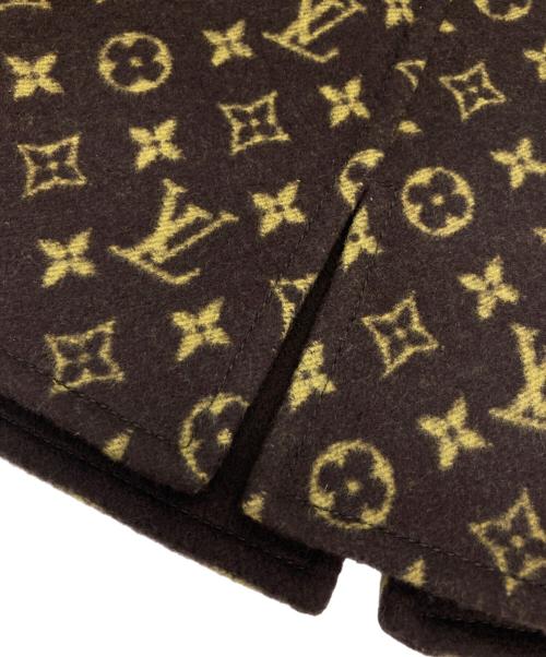 LOUIS VUITTON（ルイ ヴィトン）LOUIS VUITTON (ルイ ヴィトン) ウールモノグラムミニスカート ブラウン サイズ:34の古着・服飾アイテム