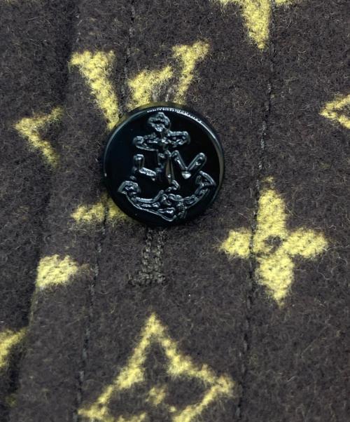 LOUIS VUITTON（ルイ ヴィトン）LOUIS VUITTON (ルイ ヴィトン) ウールモノグラムミニスカート ブラウン サイズ:34の古着・服飾アイテム