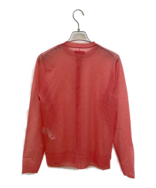 Mila Owen（ミラオーウェン）Mila Owen (ミラオーウェン) シアーカーディガン ピンク サイズ:Sの古着・服飾アイテム