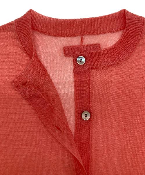 Mila Owen（ミラオーウェン）Mila Owen (ミラオーウェン) シアーカーディガン ピンク サイズ:Sの古着・服飾アイテム