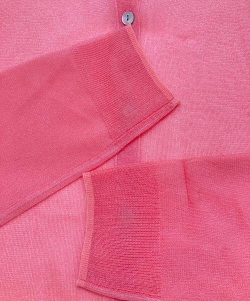 Mila Owen（ミラオーウェン）Mila Owen (ミラオーウェン) シアーカーディガン ピンク サイズ:Sの古着・服飾アイテム