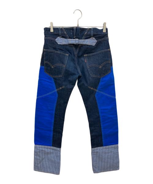 eYe JUNYA WATANABE CdG MAN（アイ ジュンヤ ワタナベ コム デ ギャルソン マン）eYe JUNYA WATANABE CdG MAN (アイ ジュンヤ ワタナベ コム デ ギャルソン マン) 再構築デニムパンツ インディゴ サイズ:Sの古着・服飾アイテム