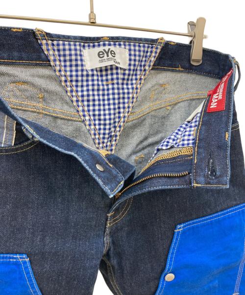 eYe JUNYA WATANABE CdG MAN（アイ ジュンヤ ワタナベ コム デ ギャルソン マン）eYe JUNYA WATANABE CdG MAN (アイ ジュンヤ ワタナベ コム デ ギャルソン マン) 再構築デニムパンツ インディゴ サイズ:Sの古着・服飾アイテム