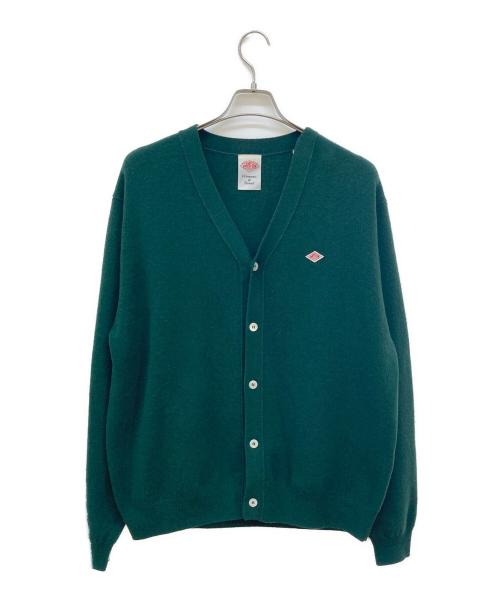DANTON（ダントン）DANTON (ダントン) ラムウールVネックカーディガン グリーン サイズ:42の古着・服飾アイテム