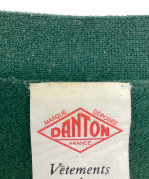 DANTON（ダントン）DANTON (ダントン) ラムウールVネックカーディガン グリーン サイズ:42の古着・服飾アイテム