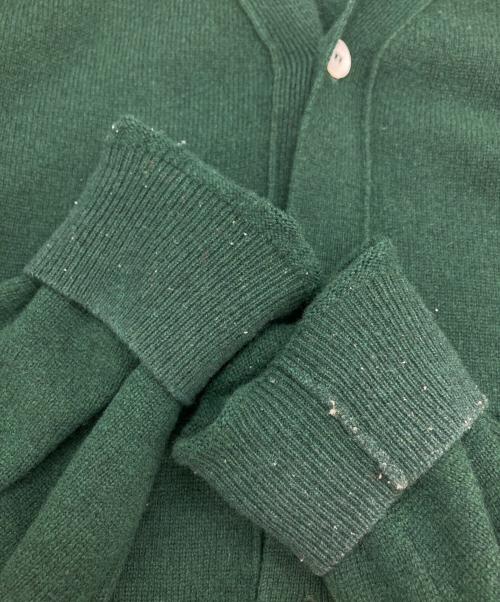 DANTON（ダントン）DANTON (ダントン) ラムウールVネックカーディガン グリーン サイズ:42の古着・服飾アイテム
