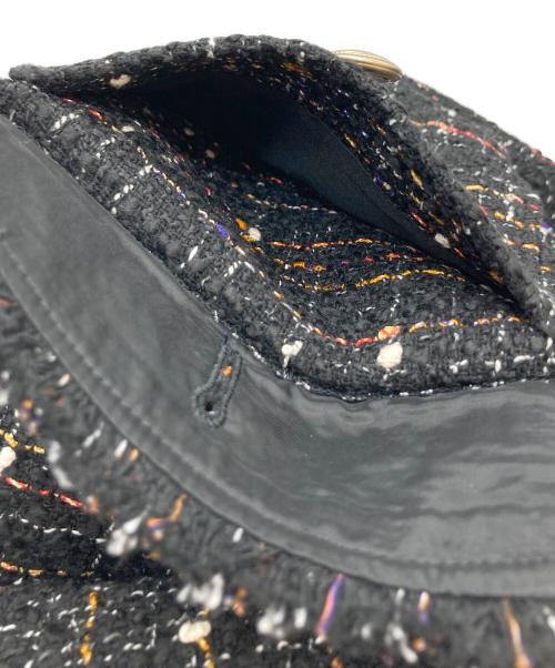 23区（ニジュウサンク）23区 (ニジュウサンク) ミックスツイードジャケット ブラック サイズ:44の古着・服飾アイテム