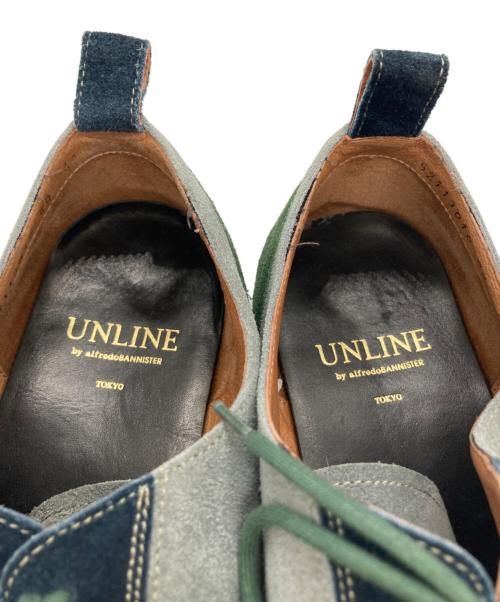 UNLINE by alfredoBANNISTER（アンラインバイアルフレッドバニスター）UNLINE by alfredoBANNISTER (アンラインバイアルフレッドバニスター) ストレートチップシューズ グリーン サイズ:42の古着・服飾アイテム