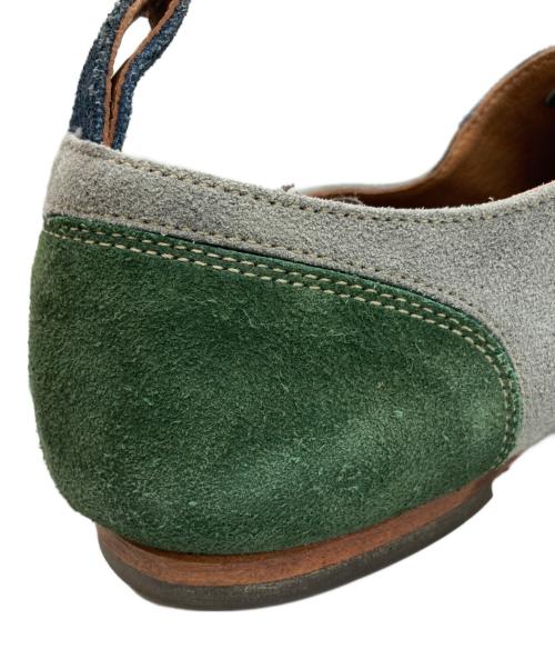 UNLINE by alfredoBANNISTER（アンラインバイアルフレッドバニスター）UNLINE by alfredoBANNISTER (アンラインバイアルフレッドバニスター) ストレートチップシューズ グリーン サイズ:42の古着・服飾アイテム