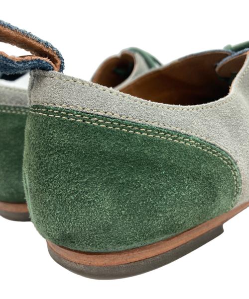 UNLINE by alfredoBANNISTER（アンラインバイアルフレッドバニスター）UNLINE by alfredoBANNISTER (アンラインバイアルフレッドバニスター) ストレートチップシューズ グリーン サイズ:42の古着・服飾アイテム