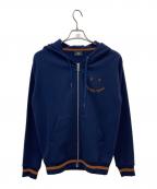 PAUL SMITHポールスミス）の古着「Happy ジップアップパーカ」｜ネイビー