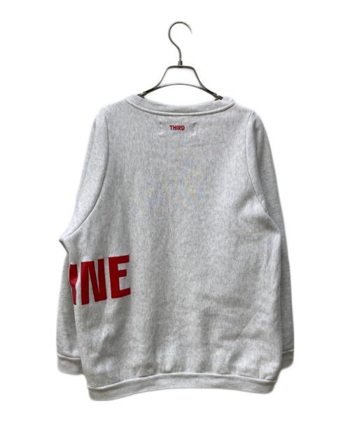 THIRD MAGAZINE（サードマガジン）THIRD MAGAZINE (サードマガジン) ビッグロゴスウェット ライトグレー サイズ:9の古着・服飾アイテム