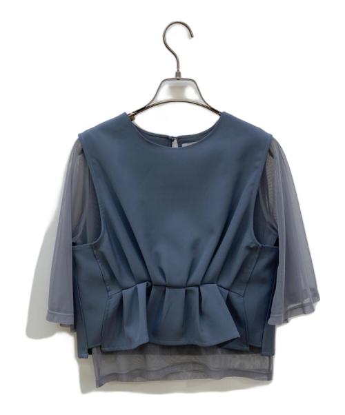 Ameri（アメリ）Ameri (アメリ) シアースリーブブラウス ブルー サイズ:Freeの古着・服飾アイテム