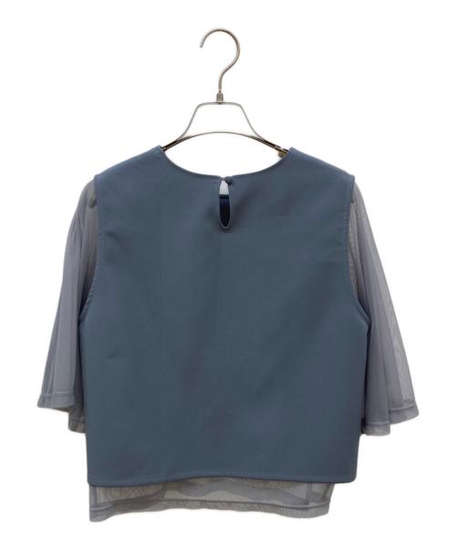 Ameri（アメリ）Ameri (アメリ) シアースリーブブラウス ブルー サイズ:Freeの古着・服飾アイテム