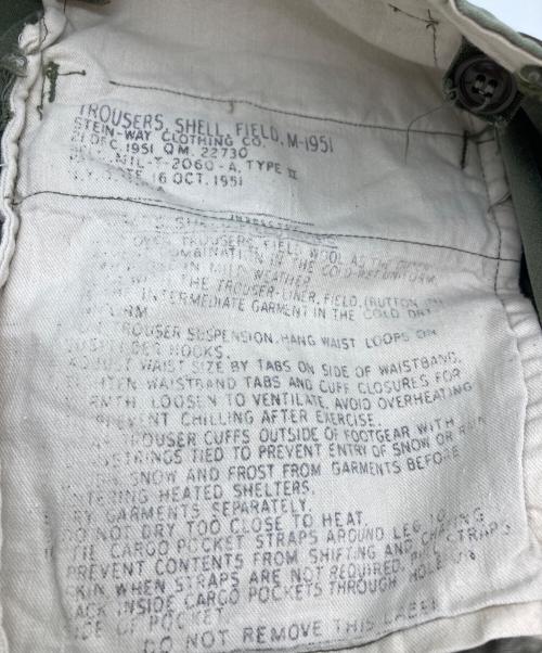 US ARMY（ユーエスアーミー）US ARMY (ユーエスアーミー) M51カーゴパンツ カーキ サイズ:REGULAR-LARGEの古着・服飾アイテム