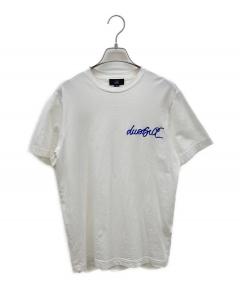 中古・古着通販】dunhill (ダンヒル) ロゴ刺繍Tシャツ ホワイト サイズ