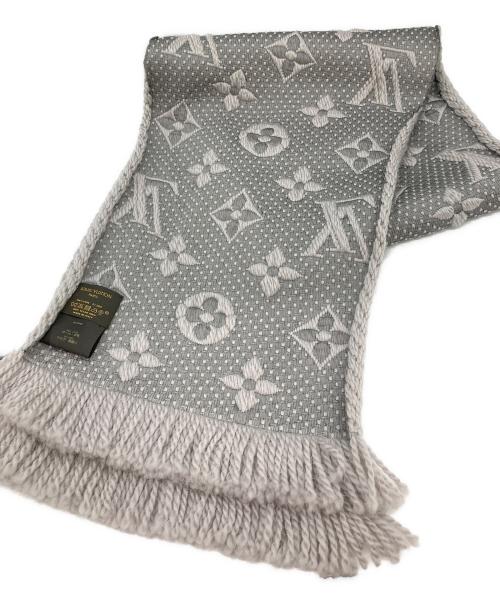 LOUIS VUITTON（ルイ ヴィトン）LOUIS VUITTON (ルイ ヴィトン) エシャルプ・ロゴマニア ライトグレーの古着・服飾アイテム