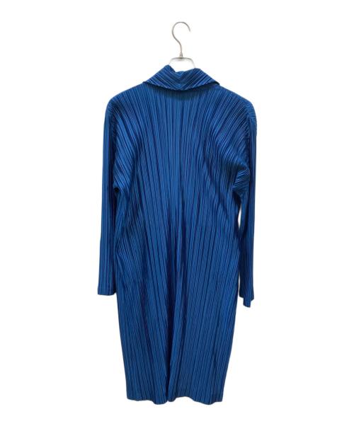 PLEATS PLEASE（プリーツプリーズ）PLEATS PLEASE (プリーツプリーズ) ロングカーディガン ブルー サイズ:不明の古着・服飾アイテム