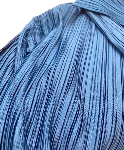 PLEATS PLEASE（プリーツプリーズ）PLEATS PLEASE (プリーツプリーズ) ロングカーディガン ブルー サイズ:不明の古着・服飾アイテム