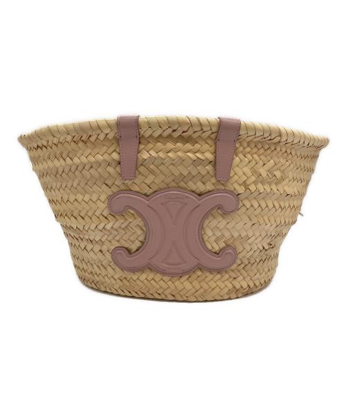 CELINE（セリーヌ）CELINE (セリーヌ) トリオンフパニエティーン/カゴバッグ ベージュの古着・服飾アイテム